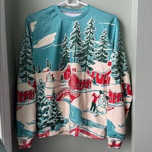 Scenic Winter Wonderland Crewneck Sweater Small